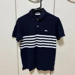 LACOSTE ポロシャツ ネイビー ボーダー サイズ2