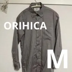 ORIHICA ライトブラウン　長袖シャツ　M