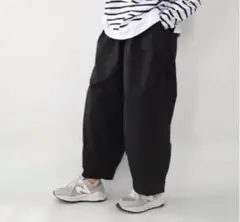 OMNES ブラック ワイドパンツ ダンパー サーカス パンツ