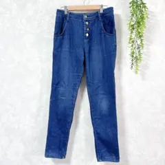 【ボナジョルナータ】デニムパンツ ハイウエスト 9号 スリムフィット