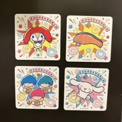 サンリオキャラクター大賞　スクエアマグネット　4枚セット
