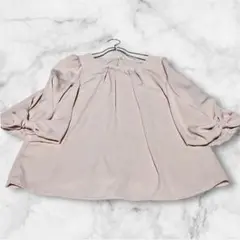 極美品✨Couturebrooch 袖リボン　ブラウス ブラウス シャツM七分袖