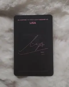 BlackPink LISA 直筆サイン入りCD スター付き Blackpink Lisa Signed 11x14 Framed CD Photo Born Pink K-POP
