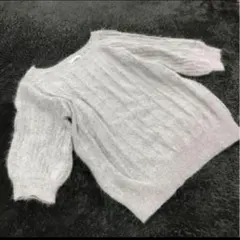 ❄️WILLSELECTION アンゴラニット フリーサイズ グレー 5分袖