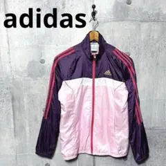 adidas アディダス レディース ウインドブレーカー M パープル/ピンク