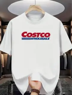 COSTCO コストコ　Tシャツ　ホワイト　サイズL