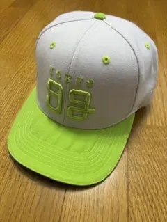 9G between snapback cap / ホワイト＆ライムグリーンのサムネイル