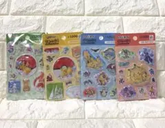 【新品】韓国限定 ポケモン キラキラシール　ウォーターシール 4枚セット