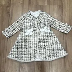 キッズ コート チェック 90～95cm 4Y