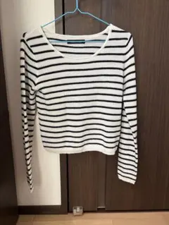 CECI McBEE ストライプ 長袖ニットセーター