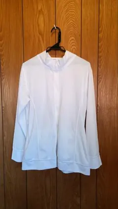 ホワイト フルジップ ラッシュガード LL