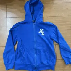 ☆値下げ☆XLARGE KIDS 青 パーカー 140CM