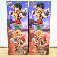 ヒロアカ ユアネクスト トリオトライトフィギュア 緑谷出久 爆豪勝己 4点セットのサムネイル