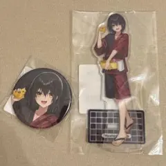 DMMスクラッチ にじさんじ 温泉 ましろ爻 アクリルスタンド バッジセット