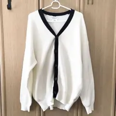 CIAOPANIC TYPY オーバーサイズ カーディガン Lサイズ 白 紺