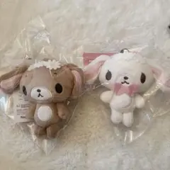 シュガーバニーズ　しろうさ　くろうさ　マスコットチャーム　アベイル