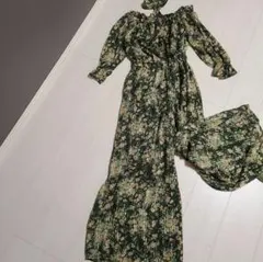 ドロシーズ　パンツオールインワン　袖透け素材