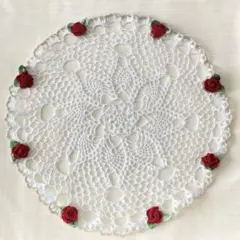 レース編み インテリアドイリー 花瓶敷き　　小物敷き