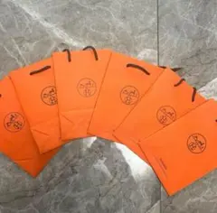 【送料無料】エルメス 紙袋【サイズ:22cm×15cm×7 cm】　6枚セット