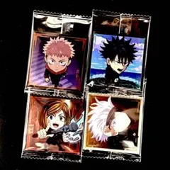 呪術廻戦シールウエハース Vol.3 虎杖 伏黒 釘崎 五条悟 4枚セット