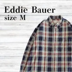 ネルシャツ エディーバウアー チェックシャツ 長袖 90s 香港製 M メンズ