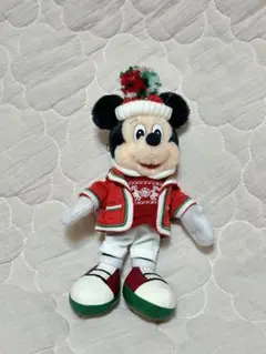 ミッキーマウス ぬいぐるみバッジ クリスマス　2019 ミッキー