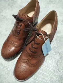 【新品】piedi nudi ピエディヌーディレースアップ　メダリオン　革靴