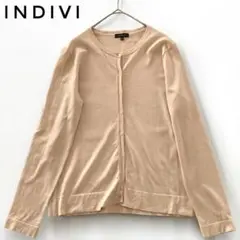 INDIVI インディヴィ ラウンドネック カーディガン 薄手 冷房対策 38