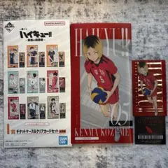 一番くじハイキュー最強の挑戦者 I賞チケットケース&クリアカードセット孤爪研磨