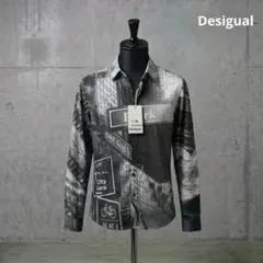 【新品】Desigual（デシグアル） モノトーン 長袖シャツ M相当のサムネイル