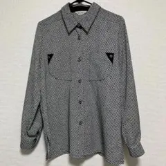 50s レーヨンシャツ アトミック柄 カスリ 絣 ロカビリー ダイヤ - メルカリ