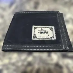 stussy wallet old black made in usa