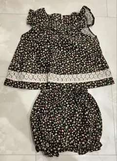 新品‼️パンプルムース 花柄セットアップMサイズ80〜90cm