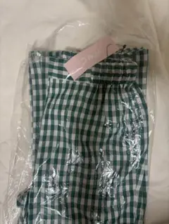 (最終値下げ)【WC】ギンガムチェックパンツグリーン