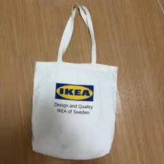 IKEA トートバッグ ホワイト キャンバス地のサムネイル