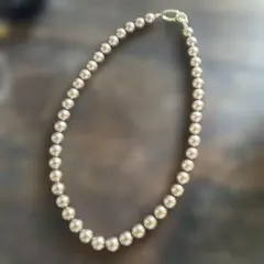 ピンクゴールド パール調ネックレス 約45cm