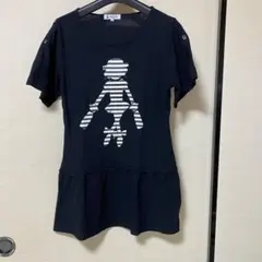 PICONE 半袖Tシャツ チュニックブラックのサムネイル