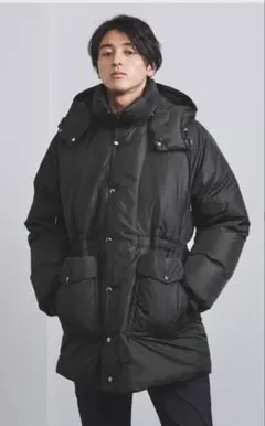 UNITED ARROWS ナイロンタフタ レトロダウン コート S