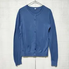 ユニクロ　(S)　UVカット スーピマコットン クルーネックカーディガン