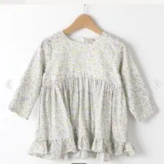 プティマイン 小花柄フリルチュニック