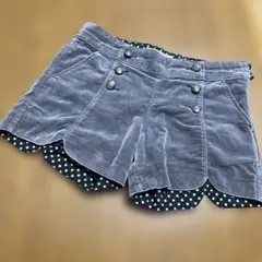 ディアブル(BeBe系ブランド)コーデュロイ グレーショートパンツ