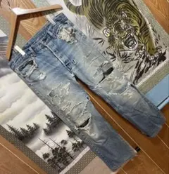 リーバイス　501 赤文字　1989年　USA 524 ダメージデニム　ジーンズ