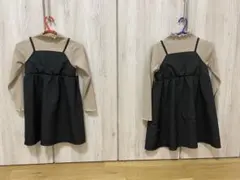 姉妹コーデ　120 130 女の子ワンピース