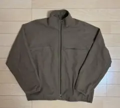 UNIQLO U ブラッシュドジャージブルゾン Lブラウン