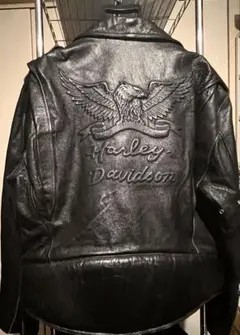 2026年最新】Harley-Davidson レザー素材：牛革 メンズ ダブル