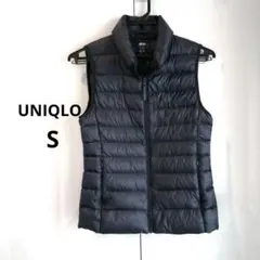 ユニクロ　ウルトラライト　ダウン　ベスト　収納ポーチ付き　S