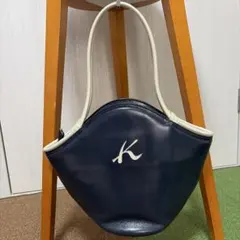Kitamura ハンドバッグ ネイビー ホワイトのサムネイル