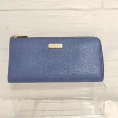 未使用級★FURLA フルラ　長財布 レザー　牛革　ブルー