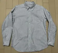 【美品】WORKERS ボタンダウンシャツ ストライプ 15のサムネイル