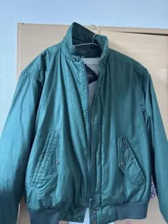 90s MEMBERS ONLYボンバージャケット　ダークグリーン中綿古着